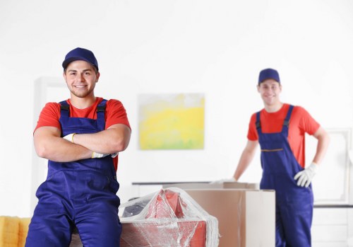 Movers Enfield team preparing a home relocation with organized packing and careful handling