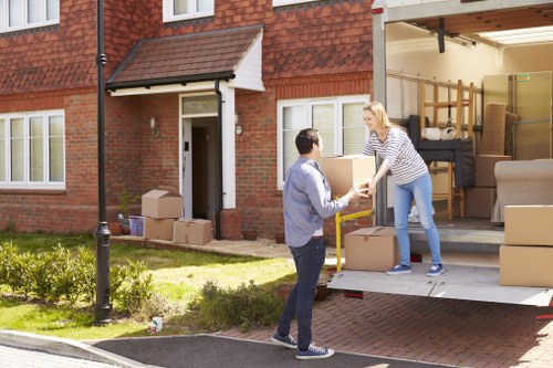Professional movers in Enfield handling a careful home relocation