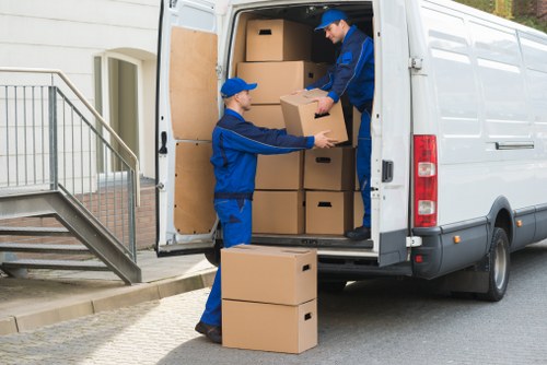 Removal team planning a house move in Enfield