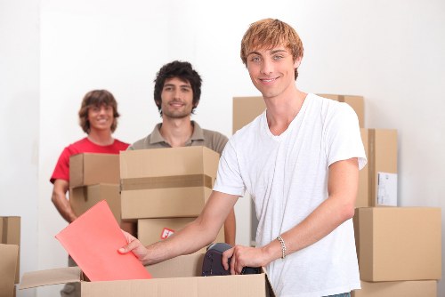 Business relocation checklist and moving supplies for an Enfield company